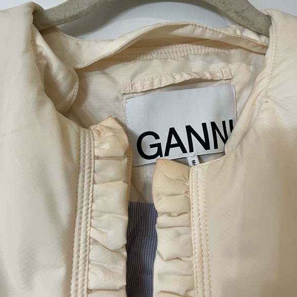 Ganni Ivory Ruffled Jacket - Picture 3 of 3